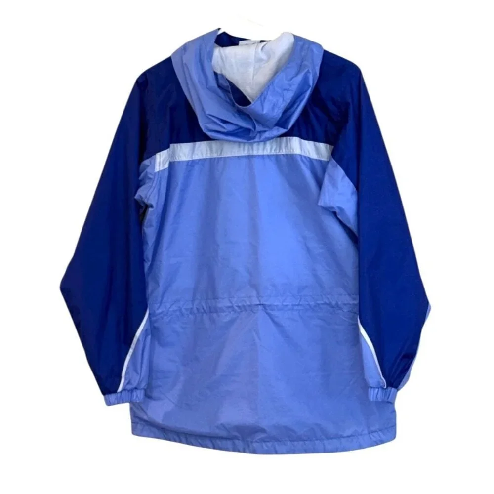 Columbia Sportswear Women's Hooded Windbreaker Jacket Tone Blue Size 14/16